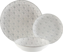 Serviesset Versa Rombo Trico Grijs 18 Onderdelen Porselein