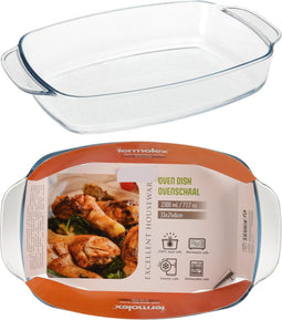 Serving Platter Crystal Transparent (29 x 21 x 6 cm)