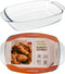 Serving Platter Crystal Transparent (29 x 21 x 6 cm)