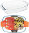 Serving Platter Crystal Transparent (29 x 21 x 6 cm)