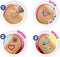 SES - 3 in 1 Glamour tattoos - zelf tatoeages maken - met 4 kleuren biologisch afbreekbare glitters, diamant steentjes en speciale huidlijm - knutselen meisjes