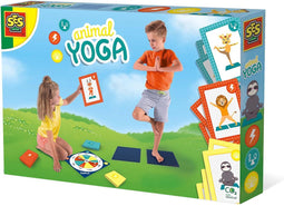 SES - Animal yoga - Yoga voor kinderen - inclusief yoga matjes, spinner bord en 27 kinderyoga kaarten