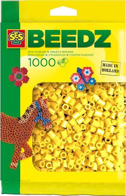 SES Beedz - Strijkkralen - Geel - 1000 stuks - PVC vrij - strijkparels
