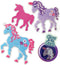 SES Beedz - Strijkkralen met legbord - grondplaat, 1200 strijkkralen en strijkvel - fantasie paard - unicorn - glow in the dark - PVC vrij