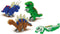 SES Beedz - Strijkkralen met legbord - grondplaat, 1800 strijkkralen en strijkvel - dino's - met lijm en penseel - PVC vrij - Strijkkralen Jongens - Dinosaurus