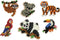 SES Beedz - Strijkkralen met legbord - grondplaat, 2400 strijkkralen en strijkvel - jungle dieren - toekan, panda, tijger, koala, luiaard, papegaai- PVC vrij - strijkkralen jongens