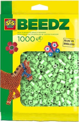 SES Beedz - Strijkkralen - Mintgroen - 1000 stuks - PVC vrij - strijkparels