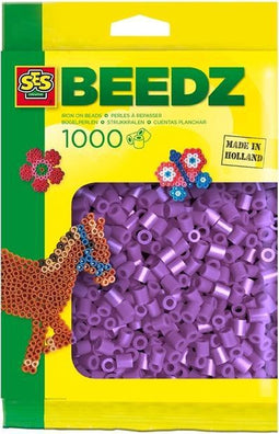 SES Beedz - Strijkkralen - Paars - 1000 stuks - PVC vrij - strijkparels