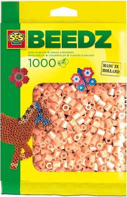 SES Beedz - Strijkkralen - Zalmroze - 1000 stuks - PVC vrij - strijkparels