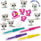 SES - Blow airbrush pens - Katjes surprise 3x - verzamel ze allemaal - maak mooie kleurovergangen - met 4 blow airbrush pennen - knutselen meisjes