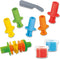 SES Creative 00504 Klei met tools - Bepaal je eigen patroon met de klei-roller en versier je creaties met de 5 kleispuitjes - Met 2 potjes klei