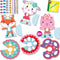 SES Creative 14048 Diamant Dansers - Knutselpakket Papieren Danspoppetjes maken - Versieren met 65 Diamant stickers