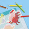 SES Creative 14294 Krimpfolie - Dino Sleutelhangers - Creatieve Knutselset voor Kinderen vanaf 5 Jaar - Personaliseer ontwerpen en krimp in de oven - Perfect voor creatief spelen