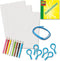 SES Creative 14294 Krimpfolie - Dino Sleutelhangers - Creatieve Knutselset voor Kinderen vanaf 5 Jaar - Personaliseer ontwerpen en krimp in de oven - Perfect voor creatief spelen