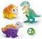 SES Creative 14295 Blaasstiften - Dinosaurussen - Creatieve Knutselset voor Kinderen vanaf 5 Jaar - Versier dinosaurussen met blaasstiften - Wasbaar en herbruikbaar - Perfect voor dinoliefhebbers