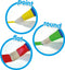 SES Creative 14440 My First - 3 Veilige Babykwasten van Kunststof - Onbreekbaar, Goede grip voor kleine handjes - Platte, Ronde en Punt Kwast