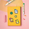 SES Creative 14475 My First Stickers inkleuren - Makkelijk te kleuren stickers met dikke zwarte randen - 26 Stickers Maken