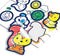 SES Creative 14475 My First Stickers inkleuren - Makkelijk te kleuren stickers met dikke zwarte randen - 26 Stickers Maken