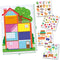 SES Creative 14476 Poster met Stickers - Richt je huis in met leuke stickers - Poster 49,5 x 35 cm + 100 stickers - Veilige Papieren Stickers