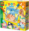 SES Creative 14602 - Dot Markers Stiften met 6 Kleurplaten - Stip kunst maken - 3 XXL Dot Stiften - Grote stippen maken