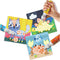 SES Creative 14602 - Dot Markers Stiften met 6 Kleurplaten - Stip kunst maken - 3 XXL Dot Stiften - Grote stippen maken