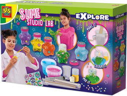 SES Creative 25143 Girly Science Slime Lab - Experimenteer met slijm - Maak je eigen Slime Creaties