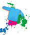 SES Creative kliederschort blauw 3 - 8 jaar One Size - Verfschort - Kinderschort