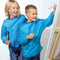 SES Creative kliederschort blauw 3 - 8 jaar One Size - Verfschort - Kinderschort