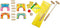 SES - Croquet and pittenzak gooien - 2-in-1 spellen - echt houten onderdelen met vrolijke illustraties - in handige bewaartas
