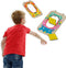 SES - Croquet and pittenzak gooien - 2-in-1 spellen - echt houten onderdelen met vrolijke illustraties - in handige bewaartas