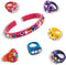 SES - Diamanzo ringen en armbanden - sieraden maken - armbandjes maken meisjes - 6 ringen en 2 armbanden - 380 diamonds en 84 parels - inclusief verf en penseel - knutselen meisjes