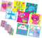 SES - Diamond painting - 1080 diamant stickers in 6 kleuren - met 8 kleurrijke kaarten - knutselen meisjes