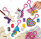SES - Diamond painting - Houten sleutelhangers - zelf sleutelhangers maken - 560 diamonds en 6 kleuren verf - inclusief kunststof sleutelhangers, houten figuren en lint - knutselen meisjes