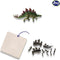 SES - Dino en skelet opgraven 2 in 1 - Stegosaurus - bikblok met skelet - complete set met houten hamer en beitel - Dinosaurus Speelgoed