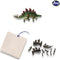 SES - Dino en skelet opgraven 2 in 1 - Stegosaurus - bikblok met skelet - complete set met houten hamer en beitel - Dinosaurus Speelgoed