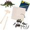 SES - Dino en skelet opgraven 2 in 1 - Stegosaurus - bikblok met skelet - complete set met houten hamer en beitel - Dinosaurus Speelgoed