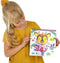 SES - Doe kleurboek glitter 3 in 1 - glitter scratch, diamond painting en kleurplaten - met glitters stickers en houten scratch pen
