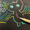 SES - Doe kleurboek glow in the dark 3 in 1 - scratch, stickers en kleurplaten - met scratch pen