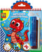 SES - Doe kleurboek metallic 3 in 1 - vrolijke illustraties