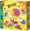 SES - Draad wikkel dieren - met glitter stickers en 5 heldere kleuren draad - 6 wikkel dieren