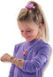 SES - Easy diamonds - Letter sieraden - zelf sieraden maken - houten bedels en letters - inclusief 6 kleuren verf, penseel, elastiek koord en easy diamond poeder - knutselen meisjes