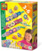 SES - Easy glitter ringen en armbanden - sieraden maken - kunststof kinderringen en echt houten bedels - met glitter - speelgoed 3 jaar