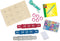 SES - Easy glitter ringen en armbanden - sieraden maken - kunststof kinderringen en echt houten bedels - met glitter - speelgoed 3 jaar