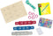 SES - Easy glitter ringen en armbanden - sieraden maken - kunststof kinderringen en echt houten bedels - met glitter - speelgoed 3 jaar