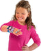 SES - Easy glitter ringen en armbanden - sieraden maken - kunststof kinderringen en echt houten bedels - met glitter - speelgoed 3 jaar