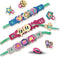 SES - Easy glitter ringen en armbanden - sieraden maken - kunststof kinderringen en echt houten bedels - met glitter - speelgoed 3 jaar