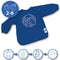 SES - Eco - vingerverf set met kliederschort - 100% recycled - 4 kleuren verf - inclusief papierrol - makkelijk uitwasbaar