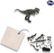 SES - Explore - Dino en skelet opgraven 2 in 1 - T-rex - bikblok met skelet - complete set met houten hamer en beitel - Dinosaurus Speelgoed