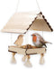 SES - Explore - Vogelvoederstation - Vogelhuis maken - je eigen houten vogelhuisje - inclusief draad en kralen - experimenteerdozen