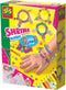 SES - Fashion girls bedelarmbanden - armbandjes maken meisjes - 8 kleurpotloden en voorbeelden - met magisch krimpfolie - knutselen meisjes